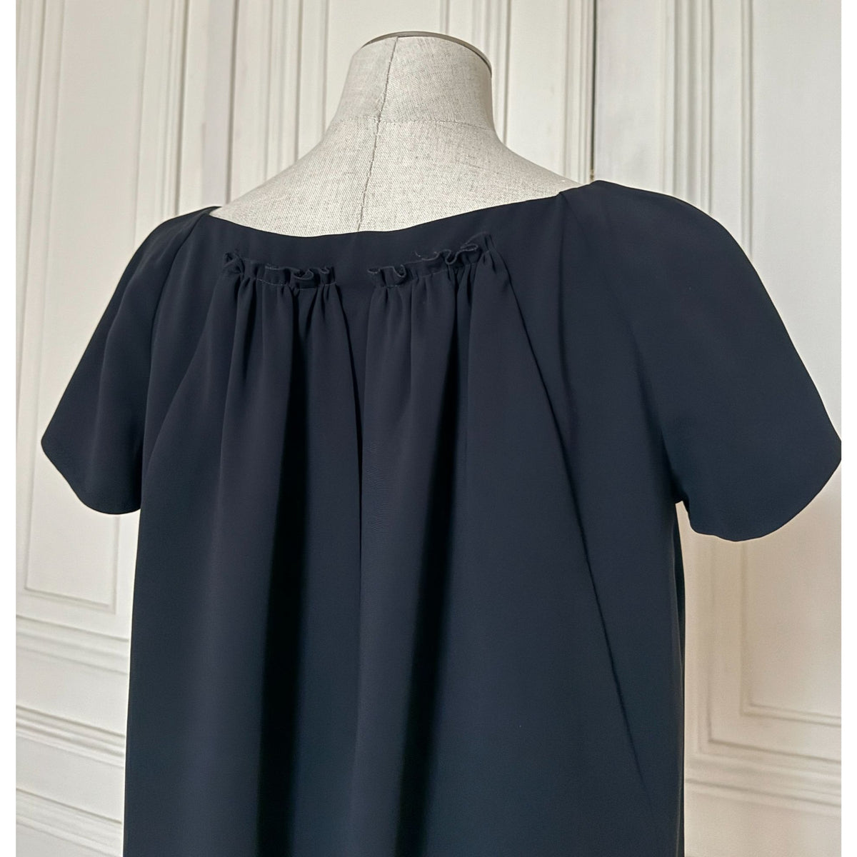 2009 Dark Navy Wool Cocoon Dress
