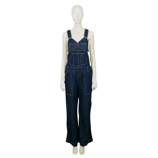 Iconic Raw Blue Denim Jumpsuit