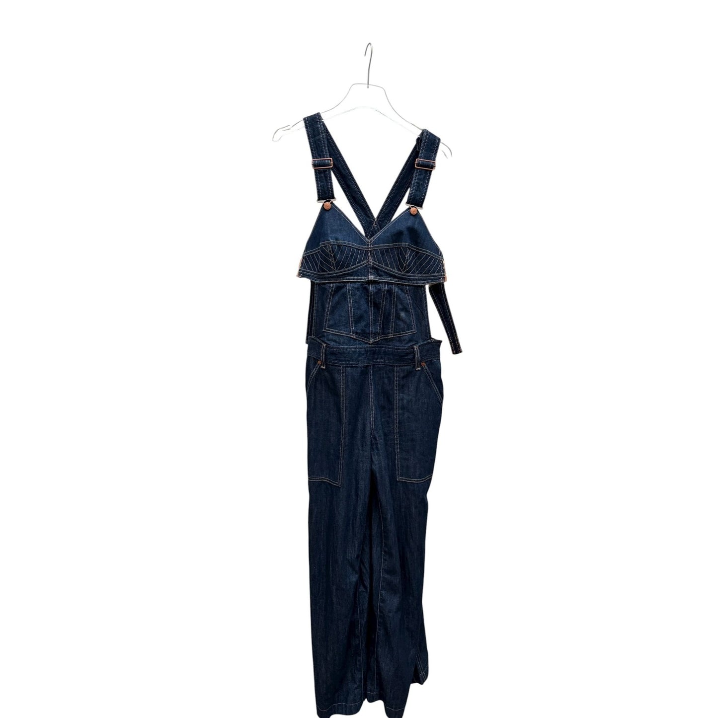 Iconic Raw Blue Denim Jumpsuit