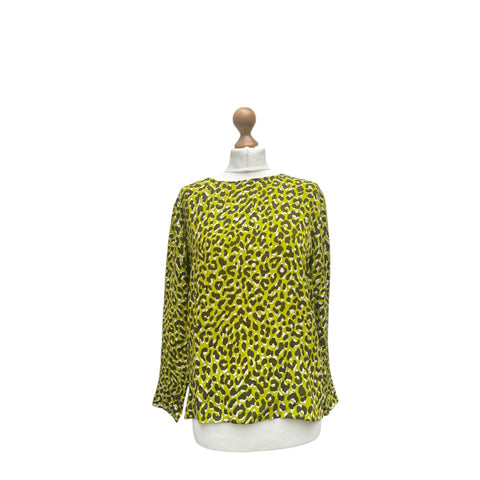 1970s Leopard Print Blouse