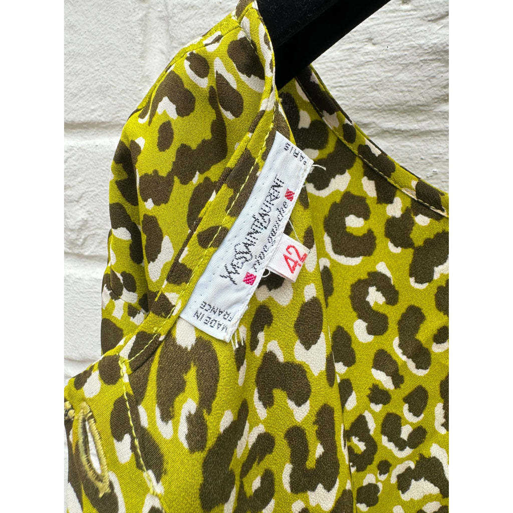 1970s Leopard Print Blouse