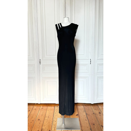 Spring Summer 2011 Sculptural Open-Back Black Dress