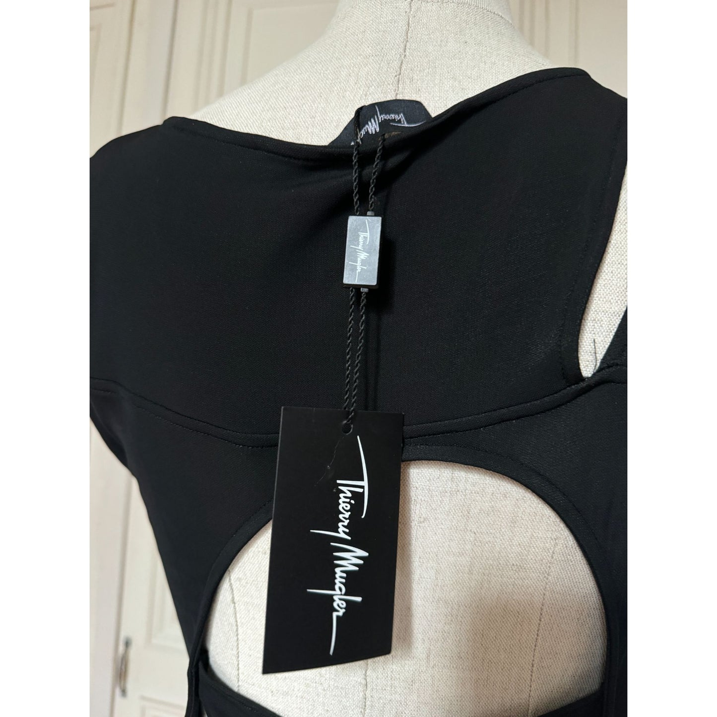 Spring Summer 2011 Sculptural Open-Back Black Dress