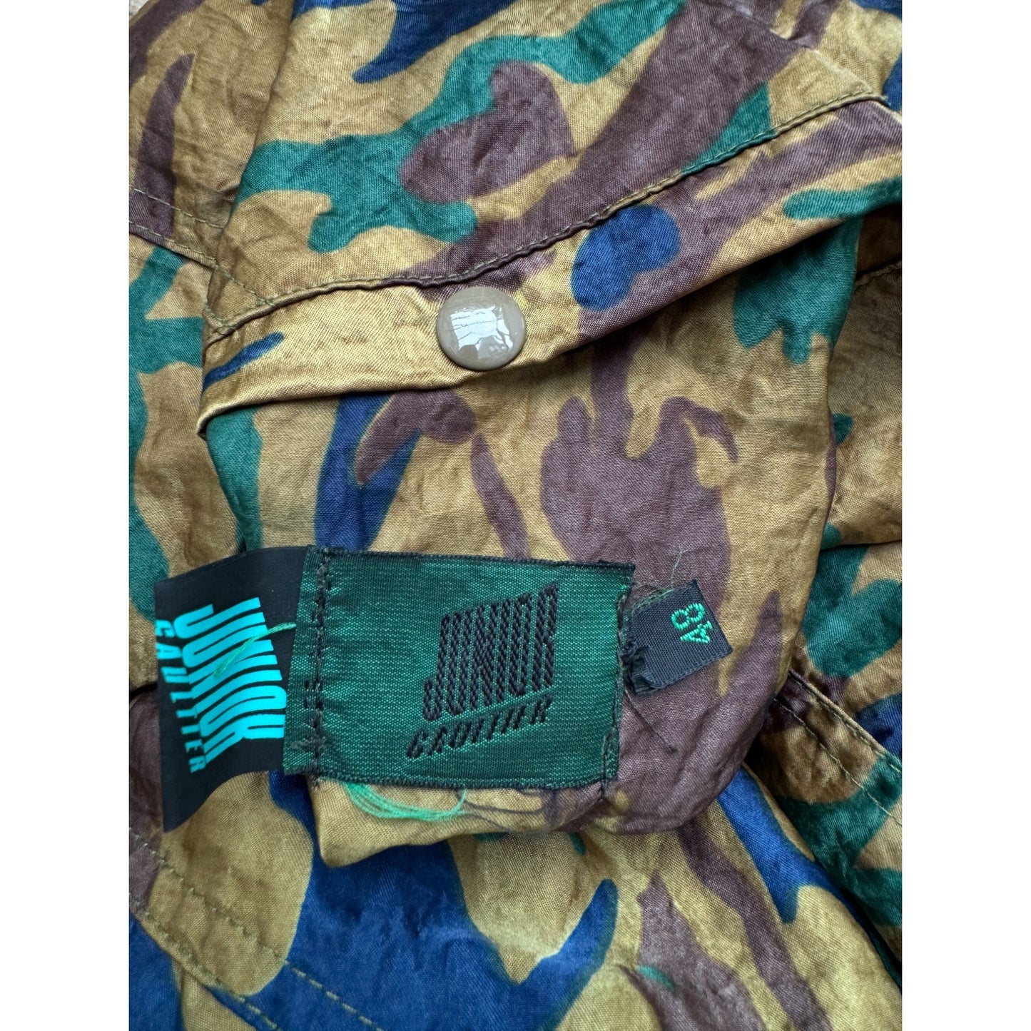 1990s Reversible Camouflage & Black Fitted Jacket