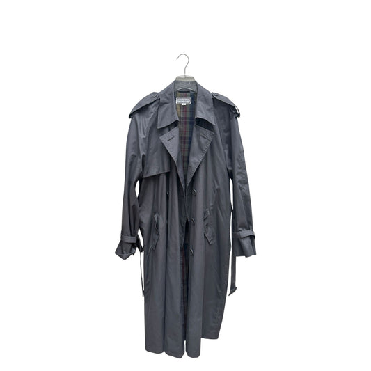 Grey Belted Trench Coat