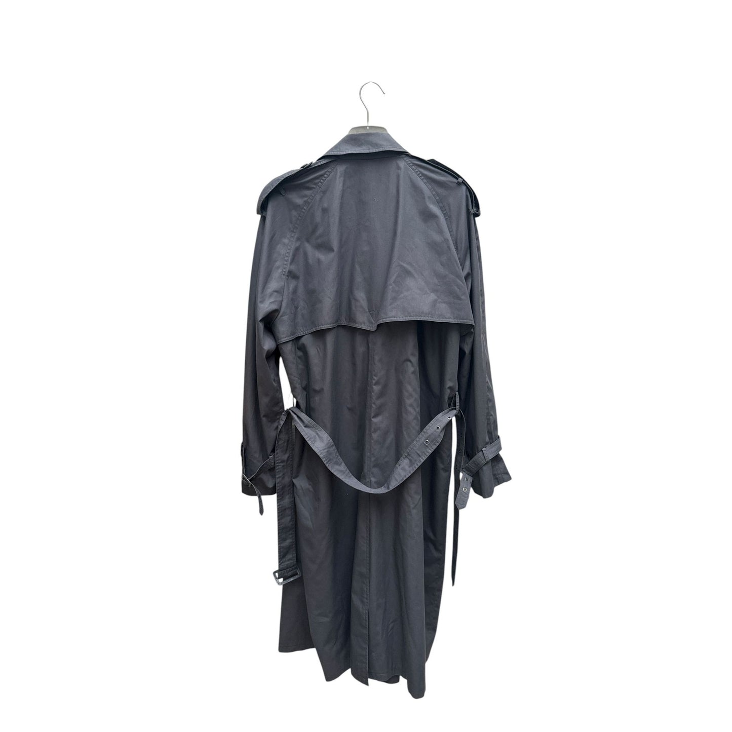 Grey Belted Trench Coat