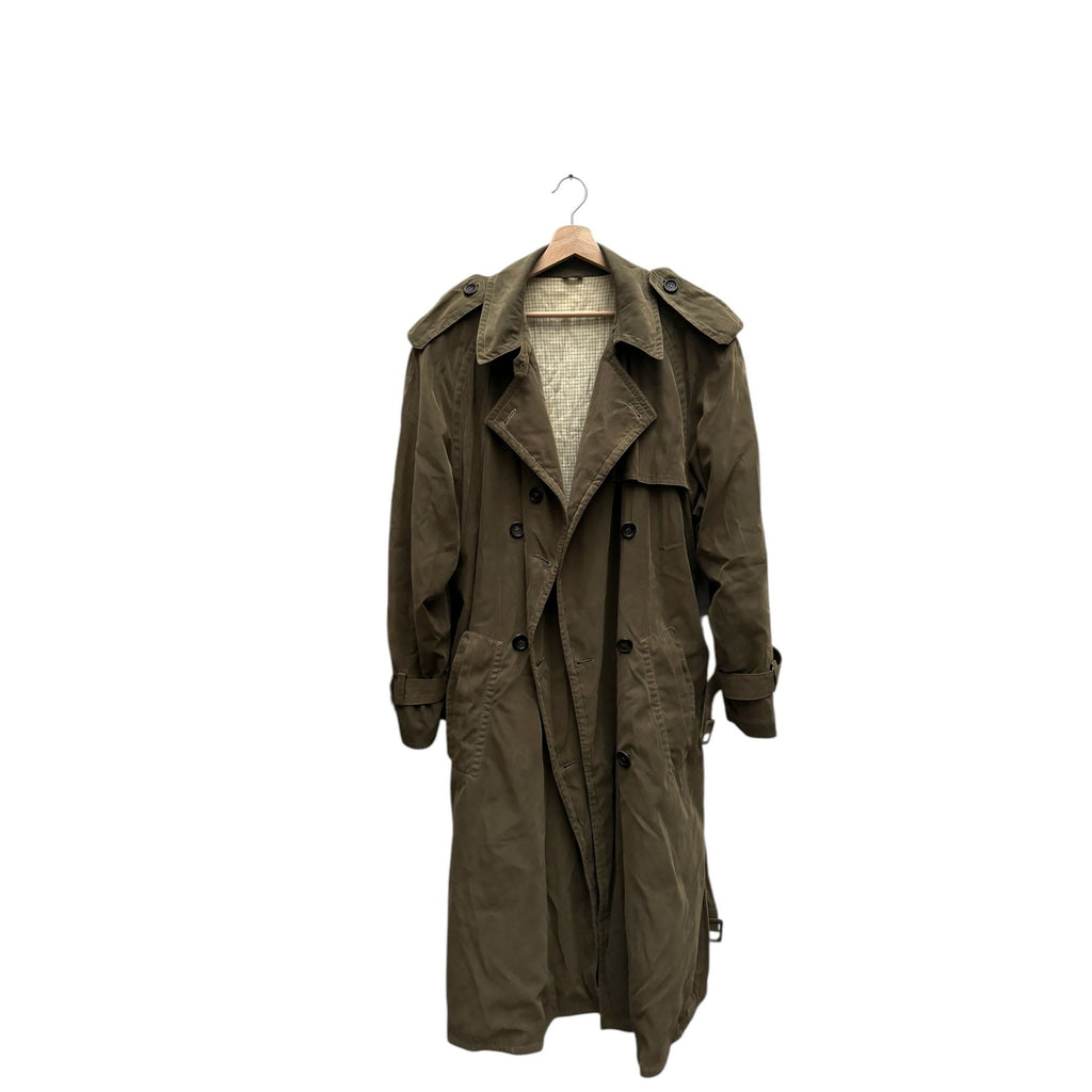 Kaki Cotton Trench Coat