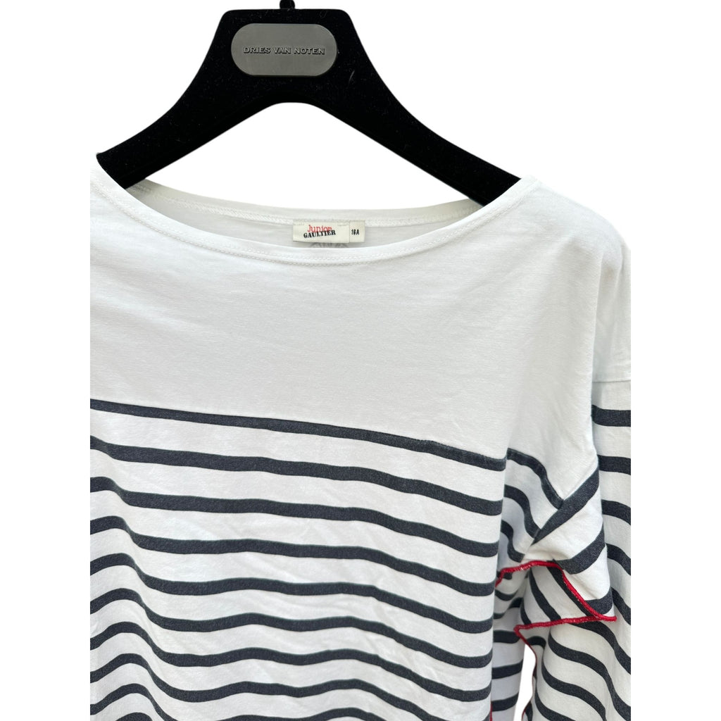 White Navy Striped long sleeves