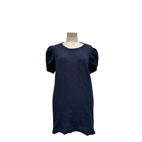 Navy wool dress