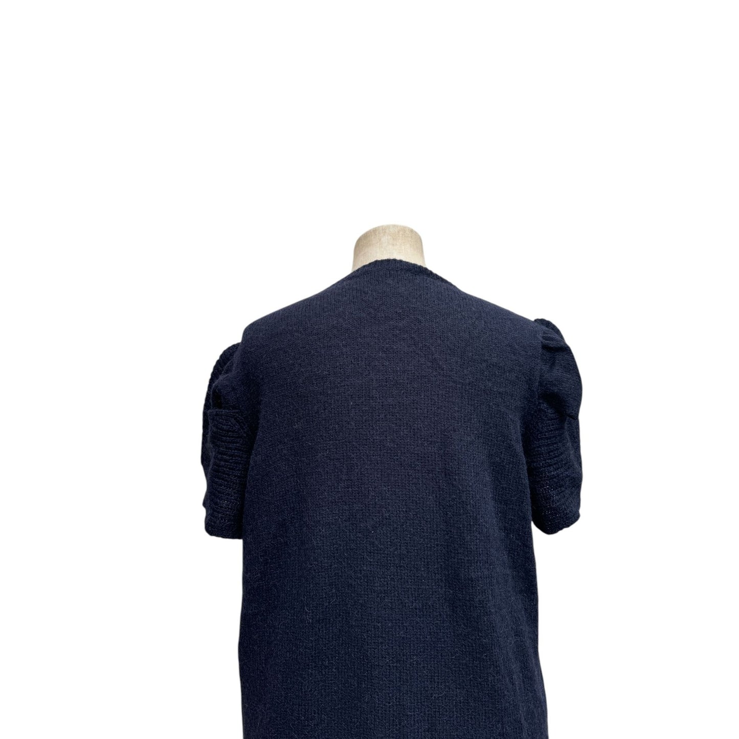 Navy wool dress