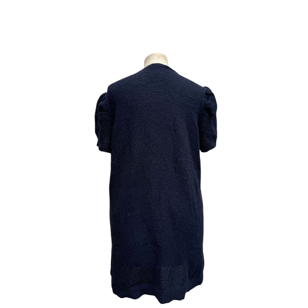 Navy wool dress