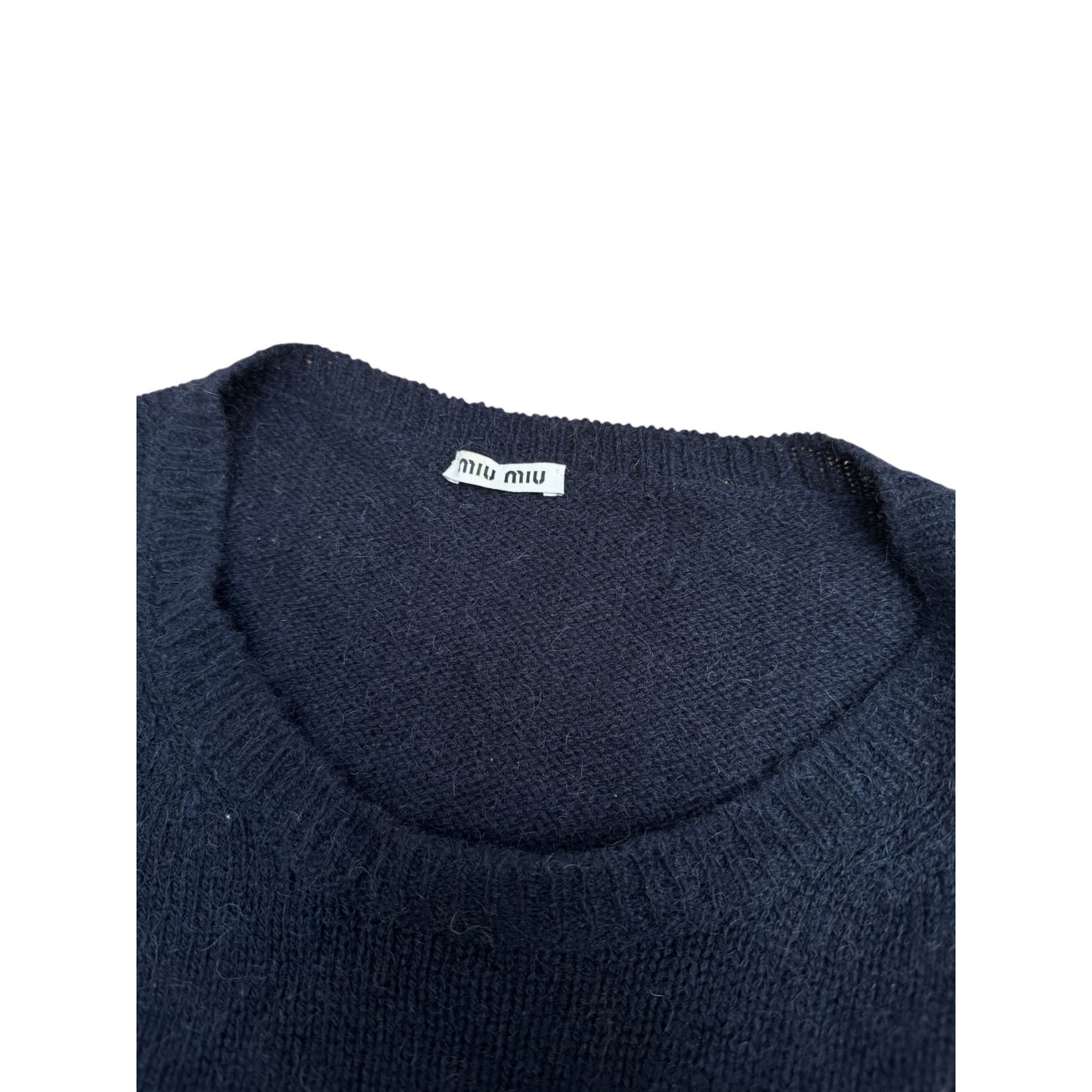 Navy wool dress