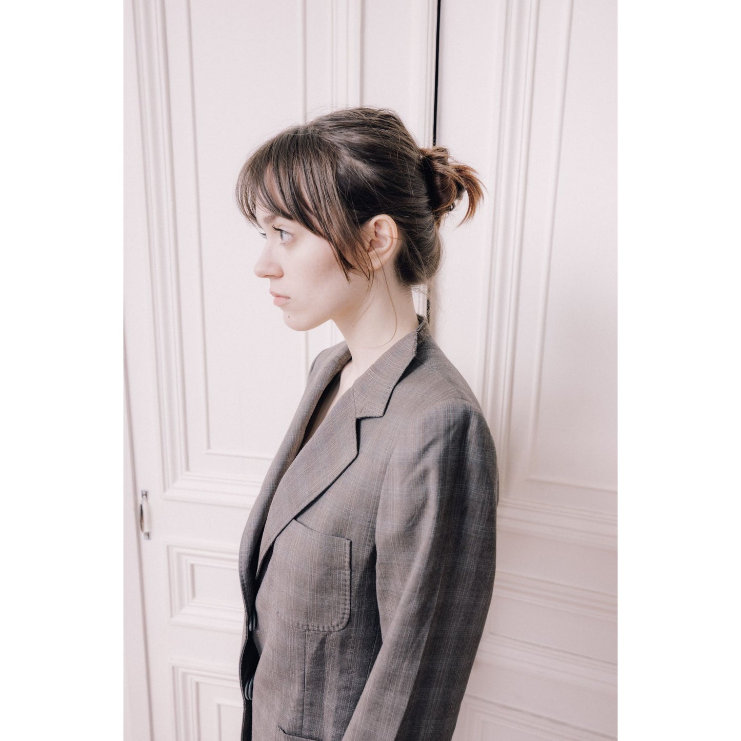 FW 2004 Grey Cut Out Collar Blazer Jacket