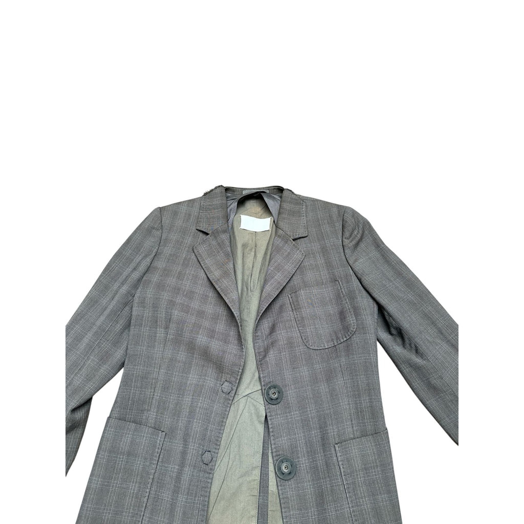 FW 2004 Grey Cut Out Collar Blazer Jacket