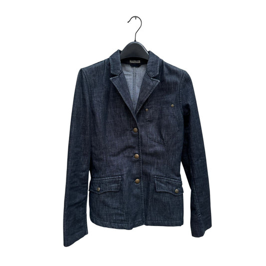 Dark Blue Raw Denim Jacket