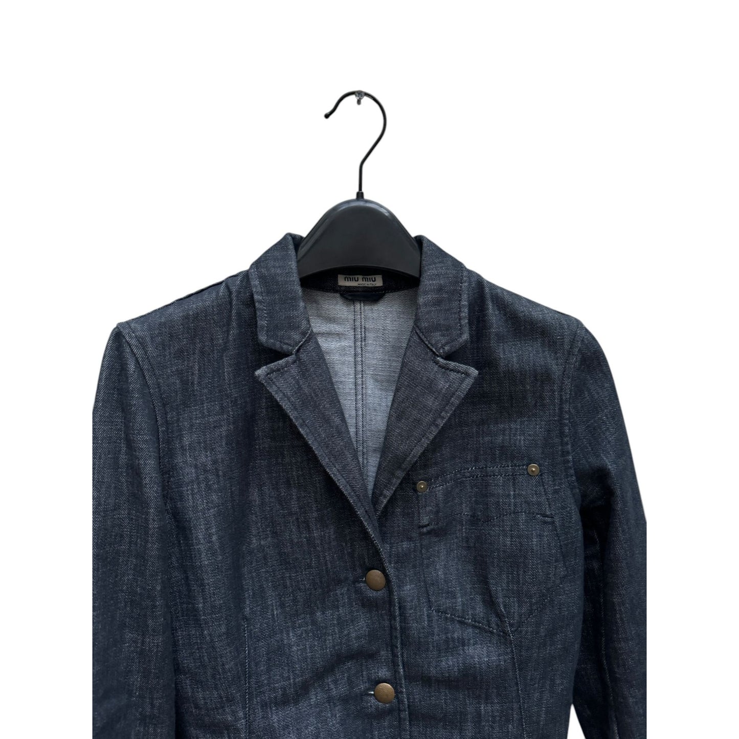 Dark Blue Raw Denim Jacket