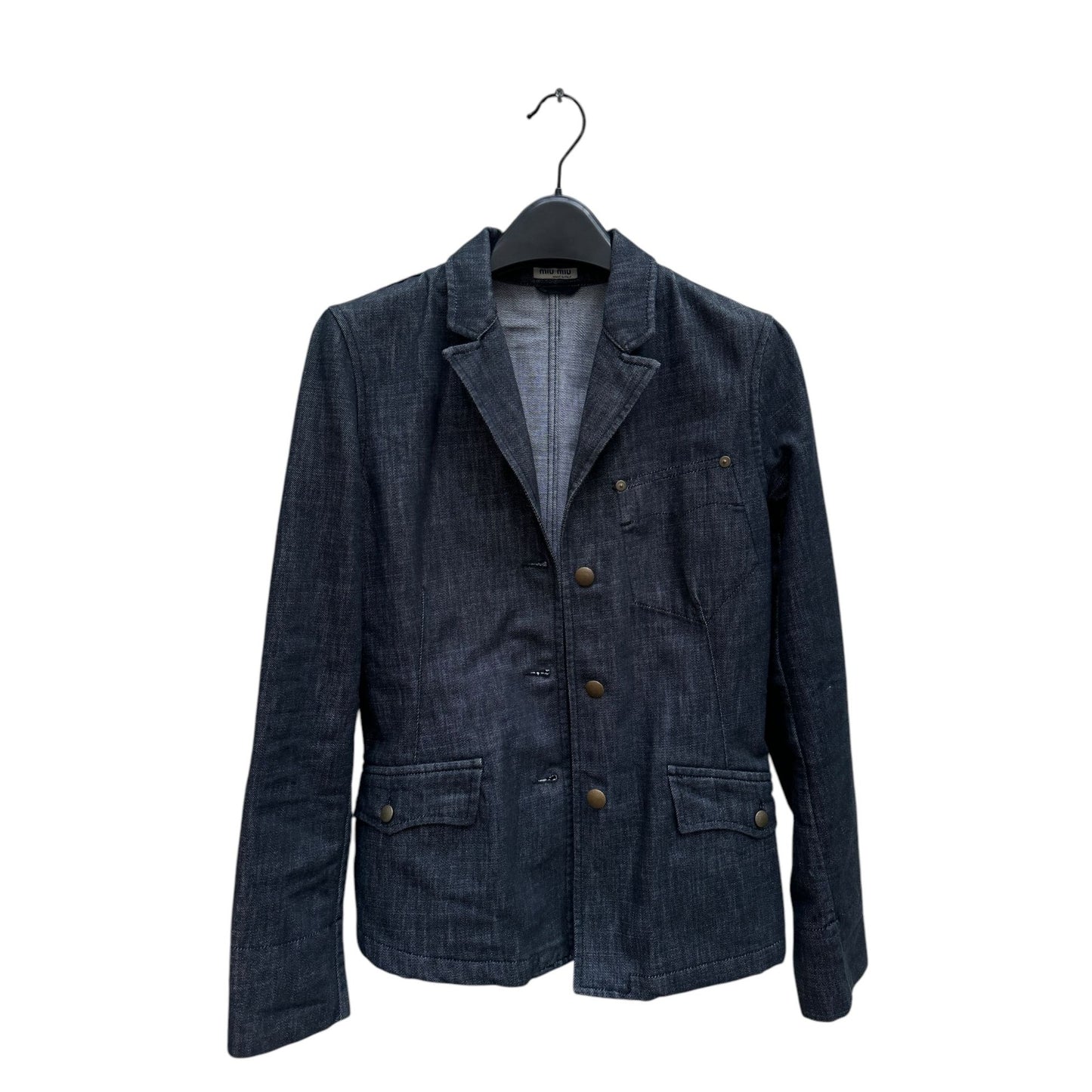 Dark Blue Raw Denim Jacket