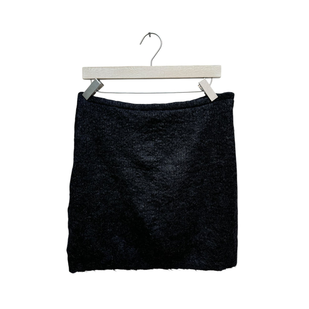 Dark Grey Mohair Wool Skirt