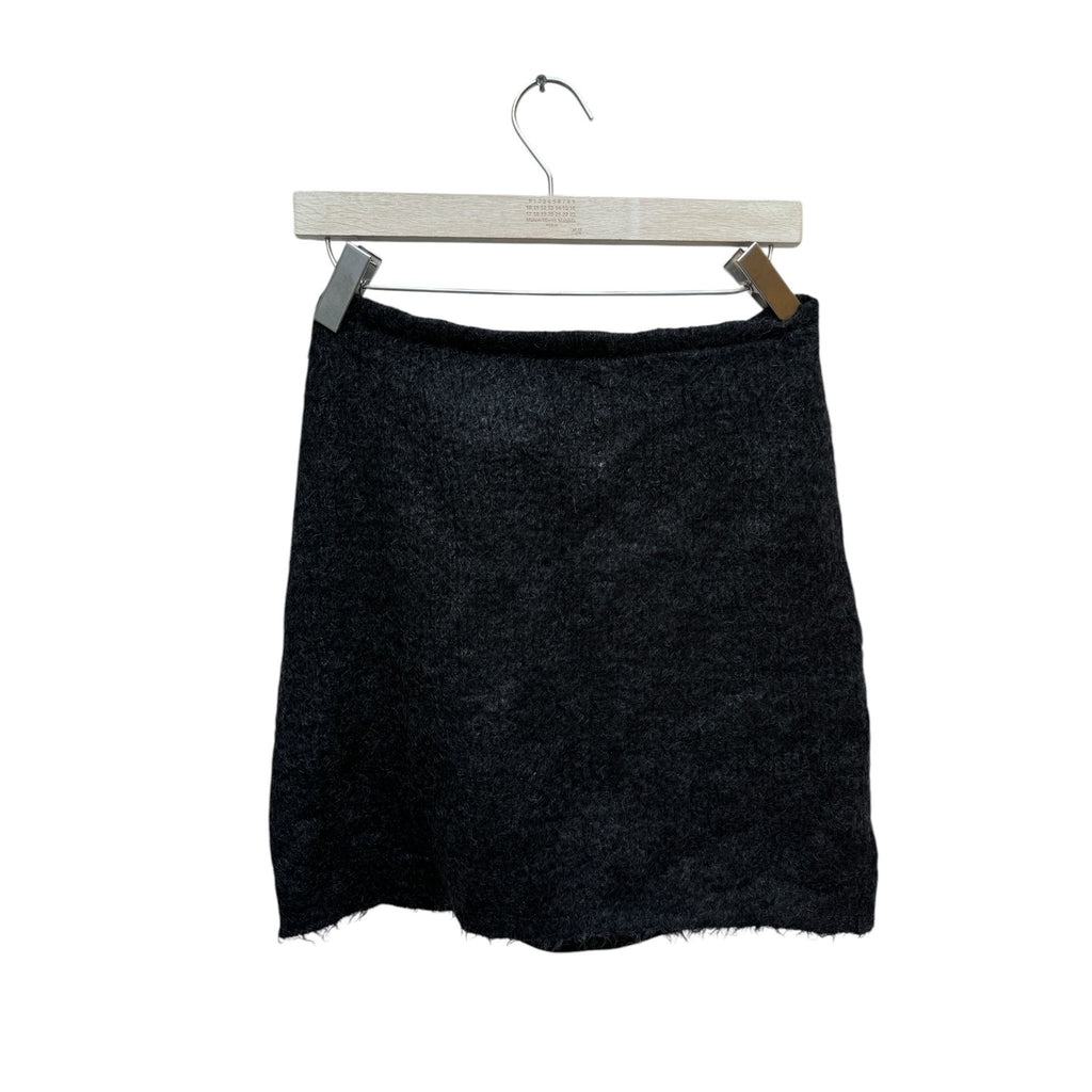 Dark Grey Mohair Wool Skirt