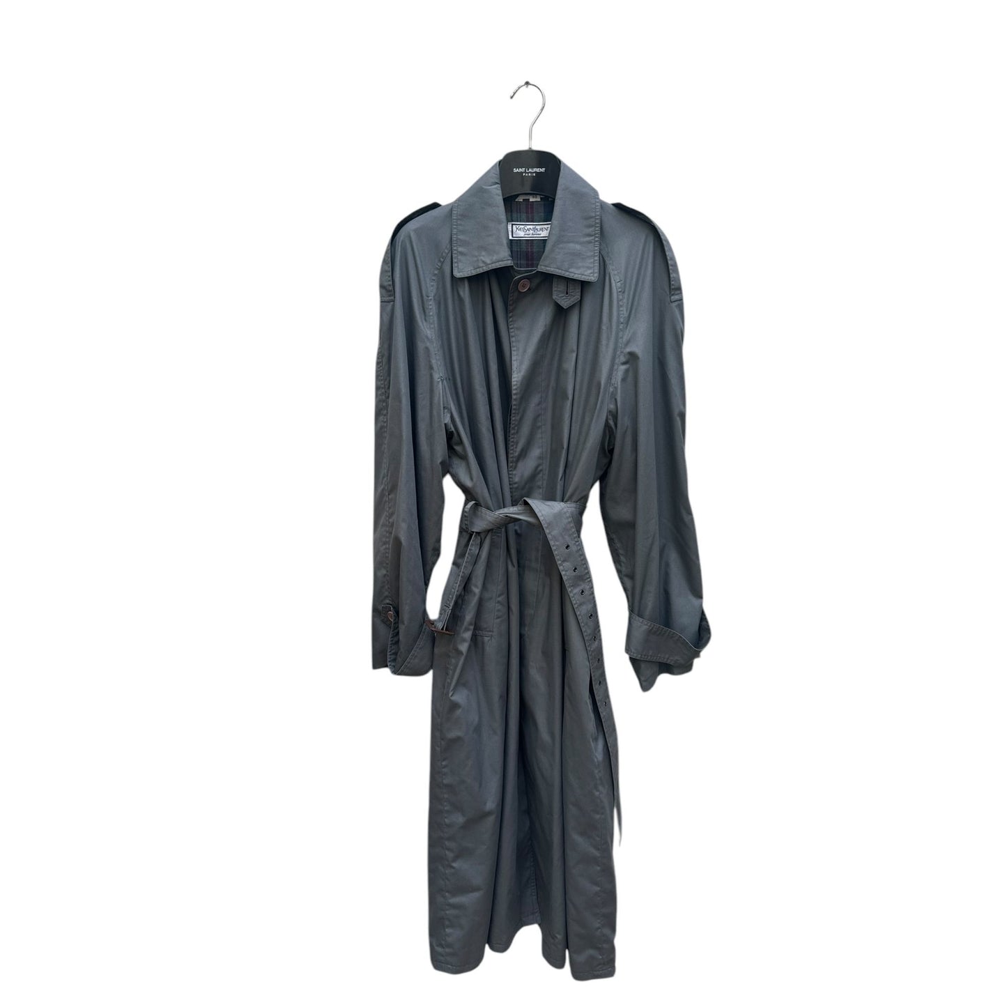Grey Belted Coat