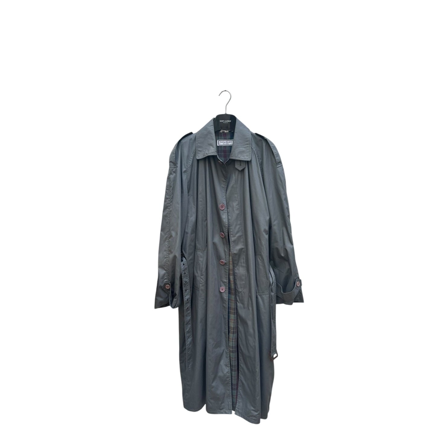 Grey Belted Coat