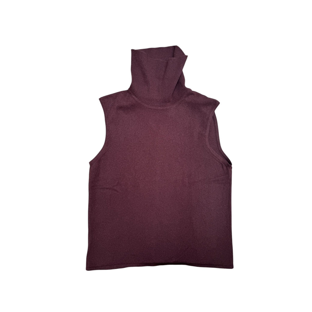 Burgundy Brown Cashmere Vest