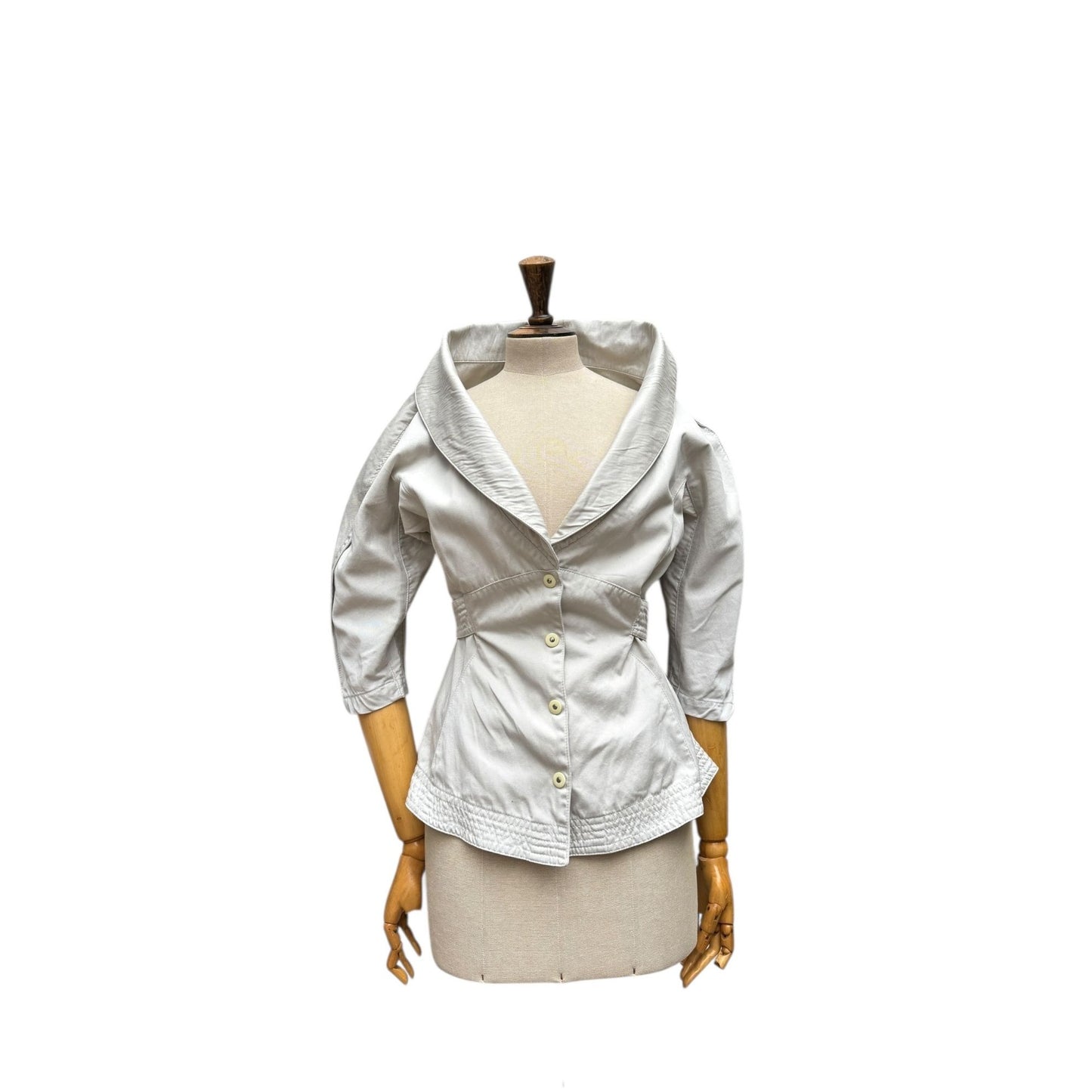 Vintage Grey Sculptural Jacket