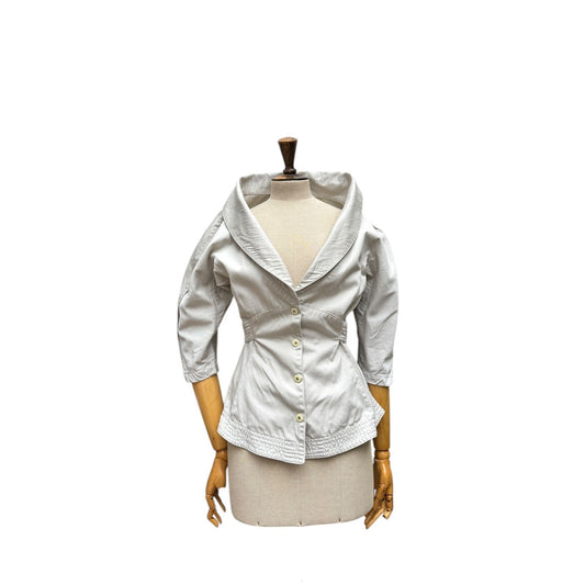 Vintage Grey Sculptural Jacket