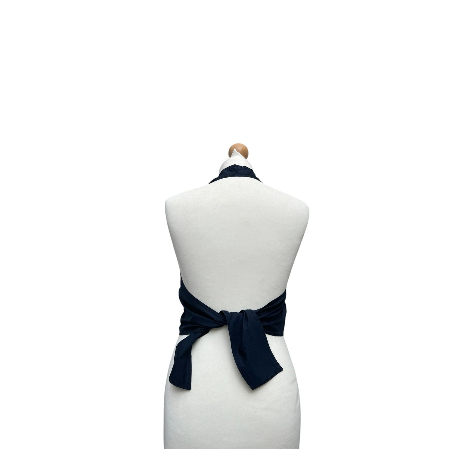 Navy Cotton Open Back Top  Size IT 40