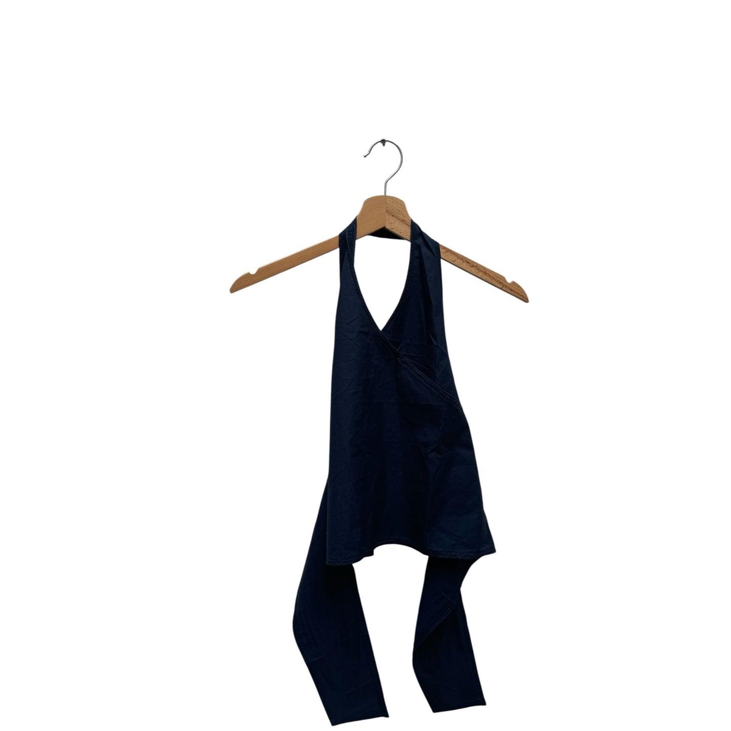 Navy Cotton Open Back Top  Size IT 40