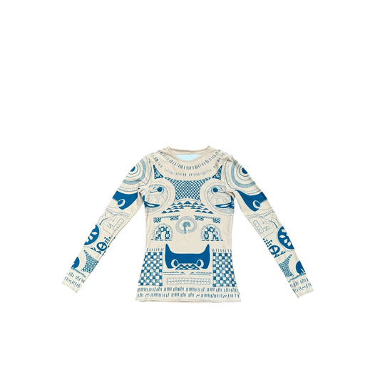 Tattoo Print Longsleeve Top 