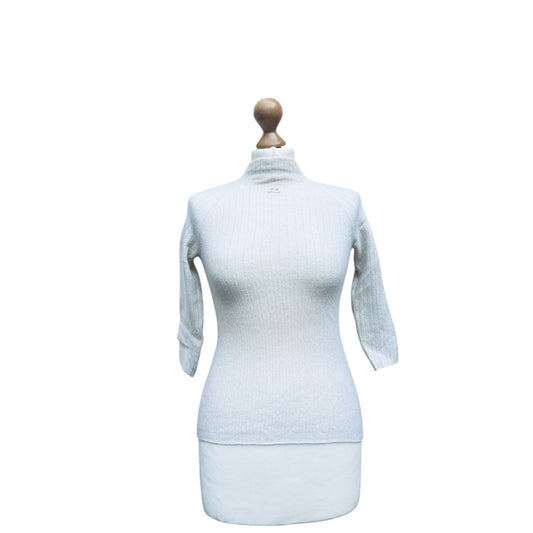 White Knitted Cashmere Top