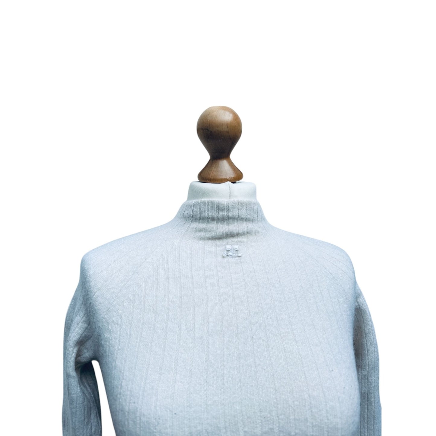 White Knitted Cashmere Top