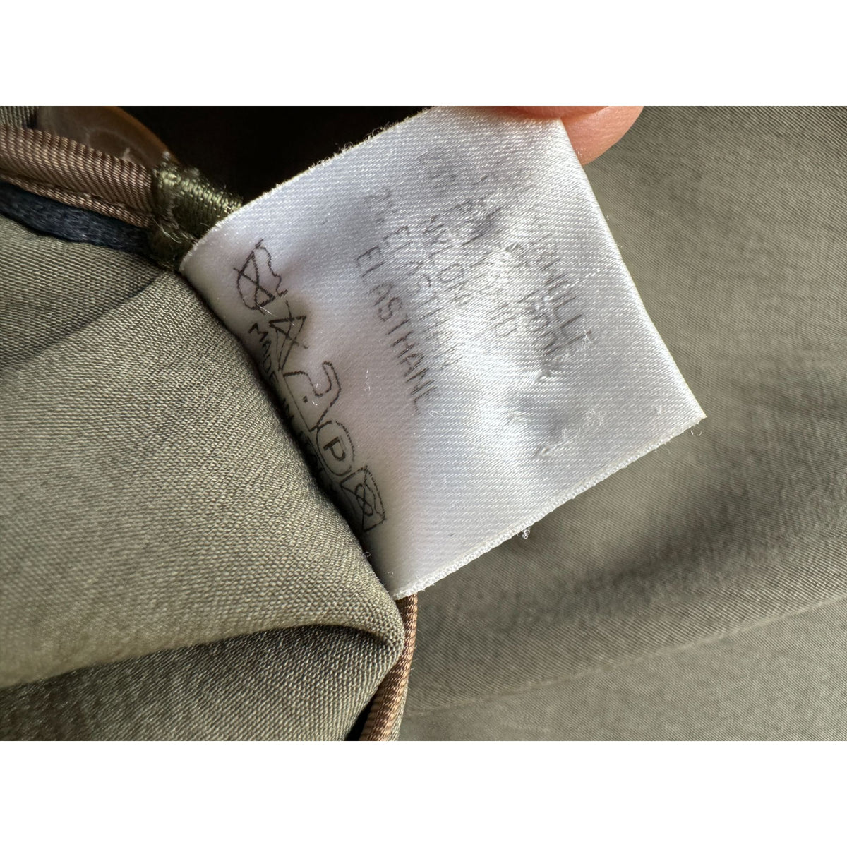 1990s Khaki Wool Straight-Leg Trousers