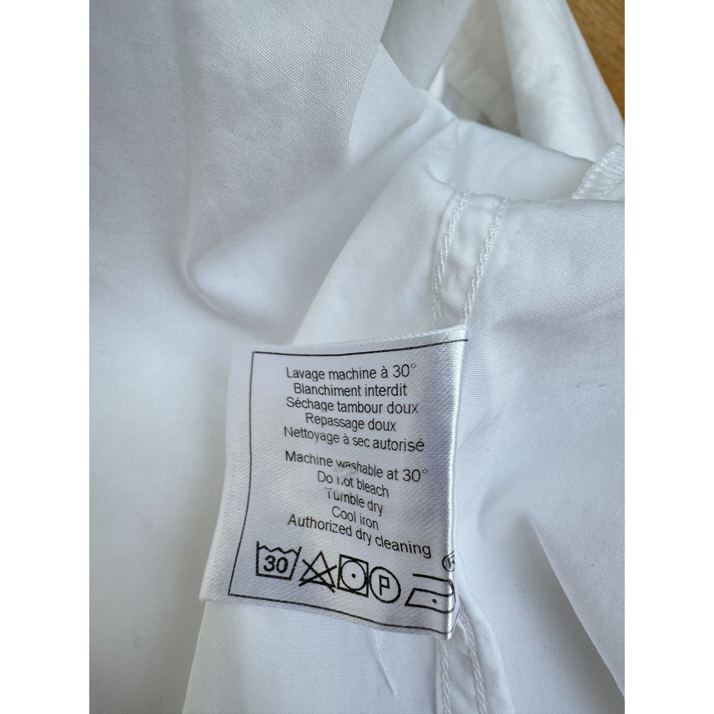 2020 White Cotton Cropped Shirt