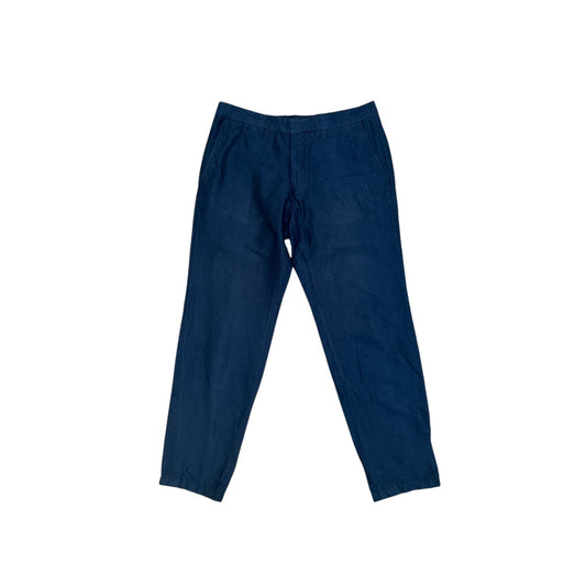 Navy Cotton Summer Pants