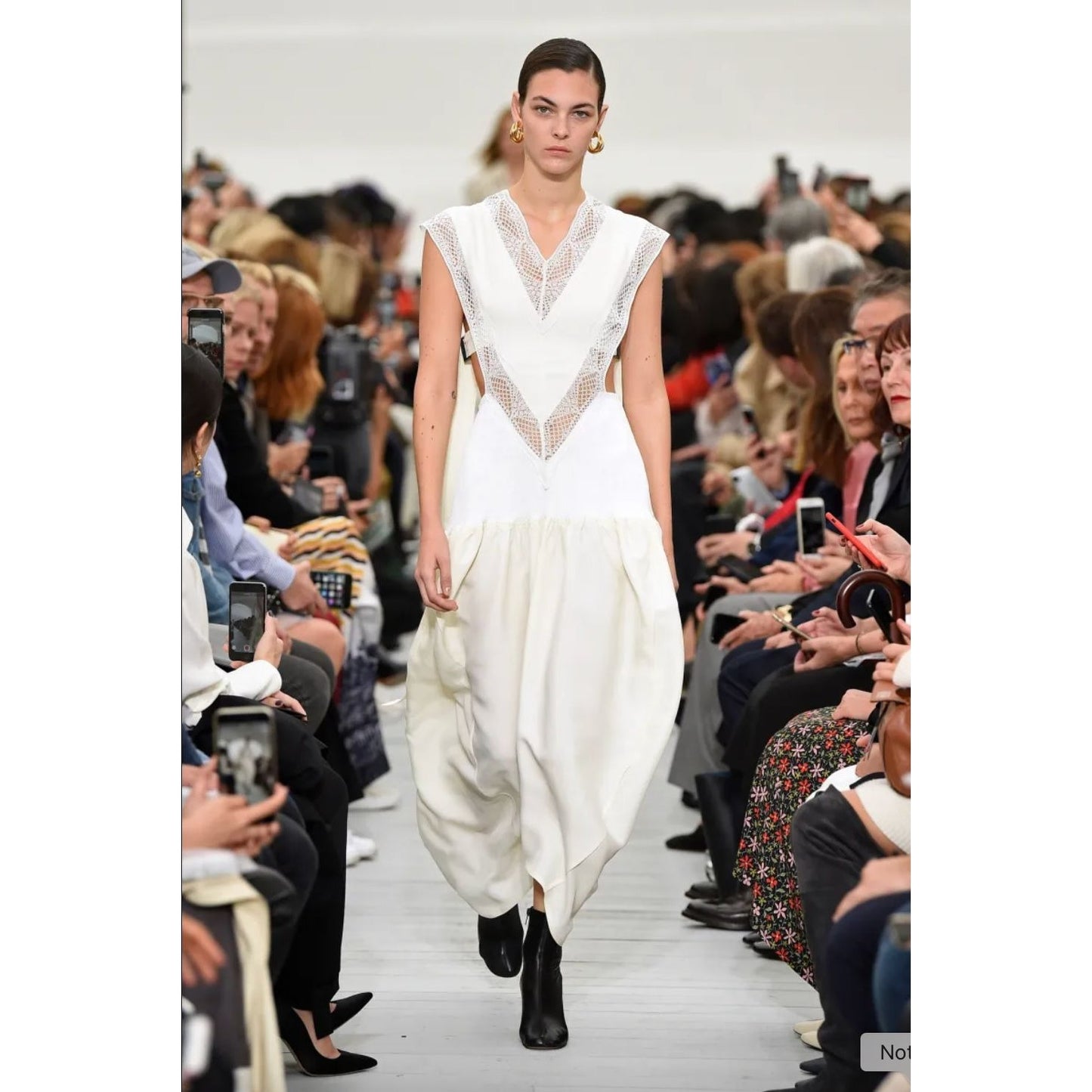 SS 2018  White Button down shirt with lace details