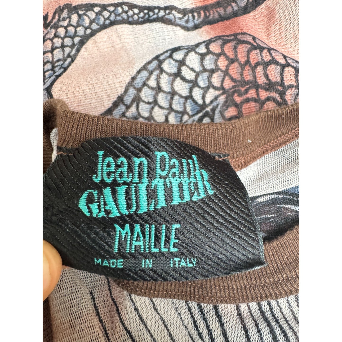 1996 Tattoo Mesh Long Sleeve Top 