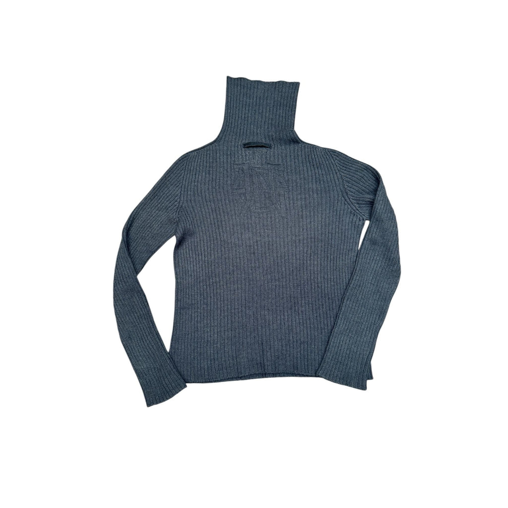 JPG Grey Wool Ribbed Sweater