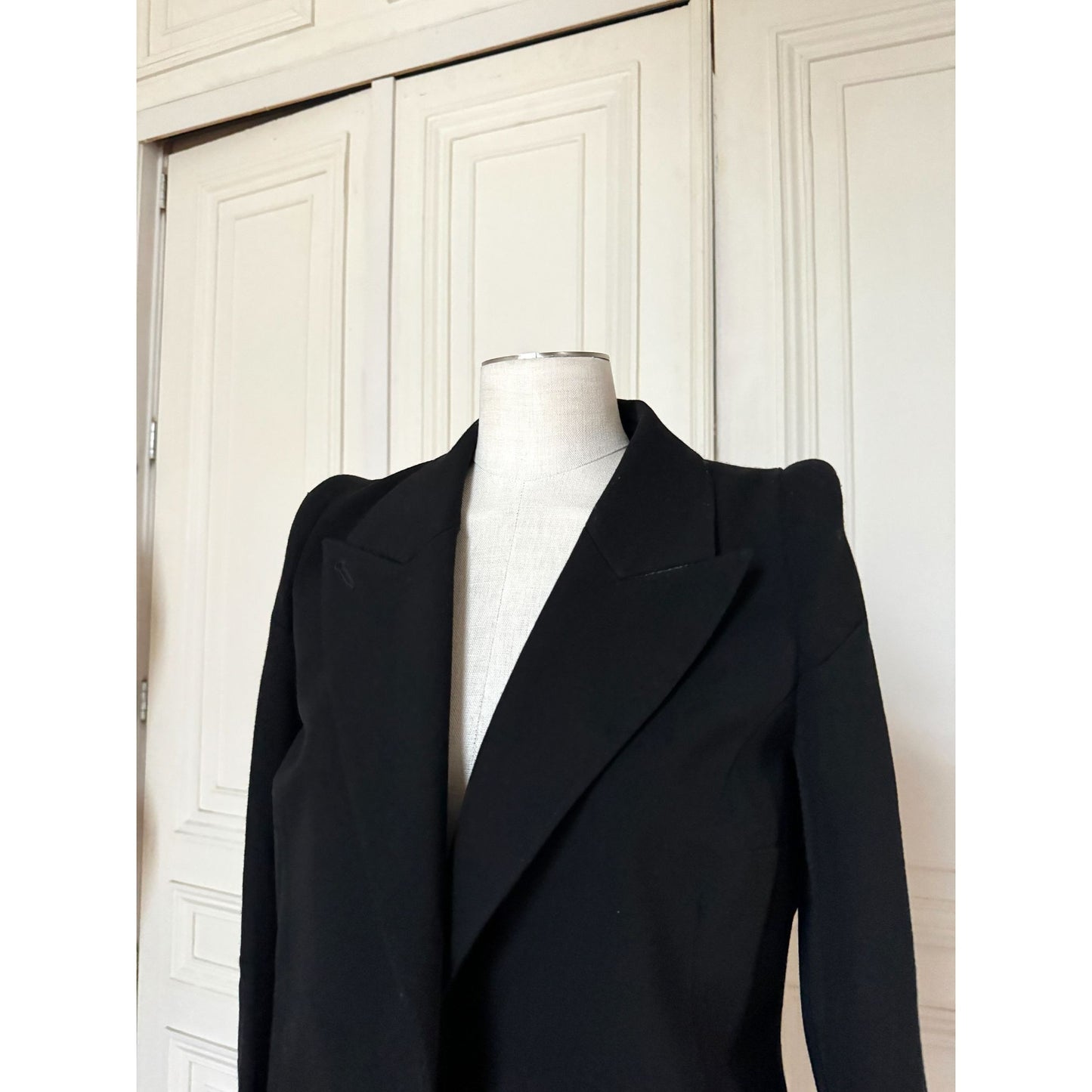 2012 Reedition Black Double Breasted Wool Jacket