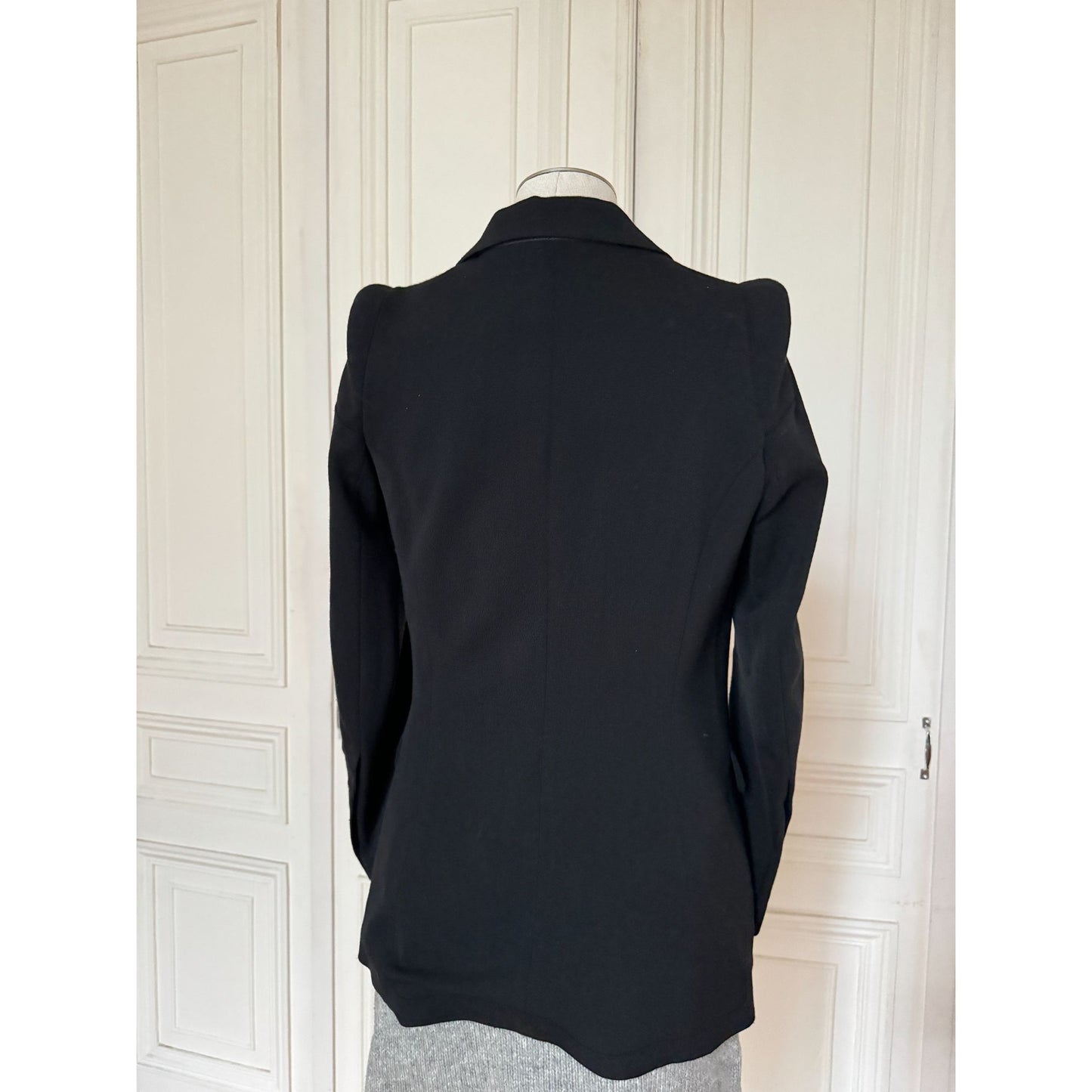 2012 Reedition Black Double Breasted Wool Jacket