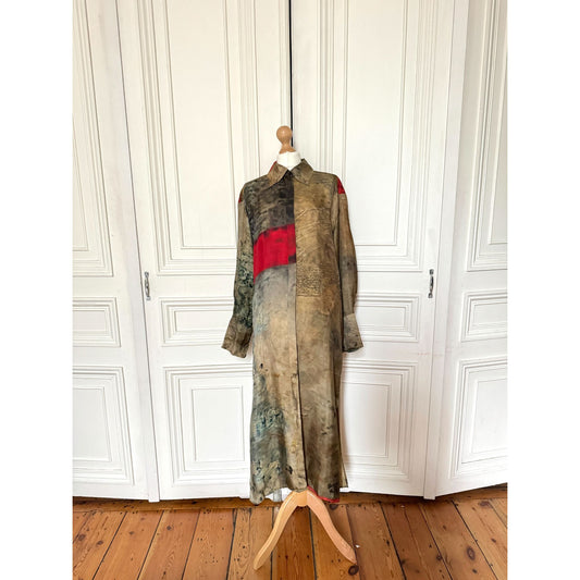 Colorful Printed Maxi Dress Size 40 / L