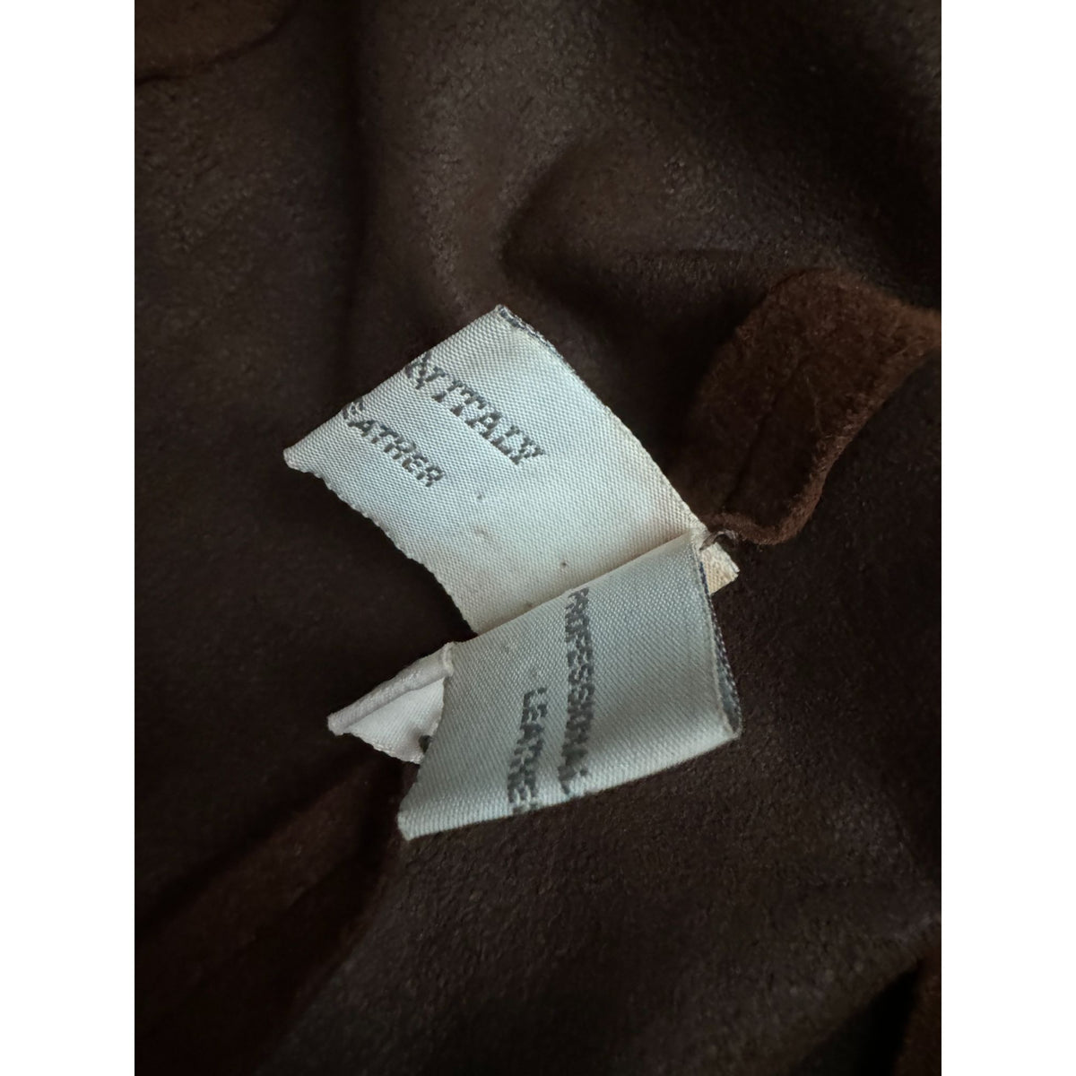 2000s Brown Suede Lambskin Two-Piece Set