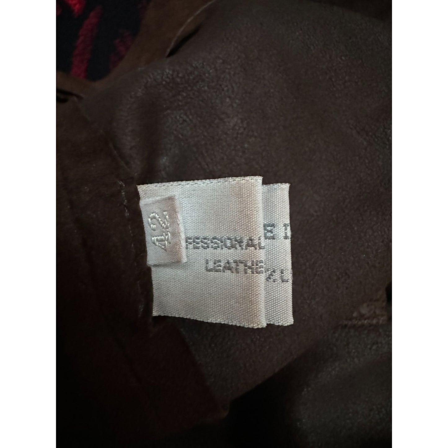 2000s Brown Suede Lambskin Two-Piece Set