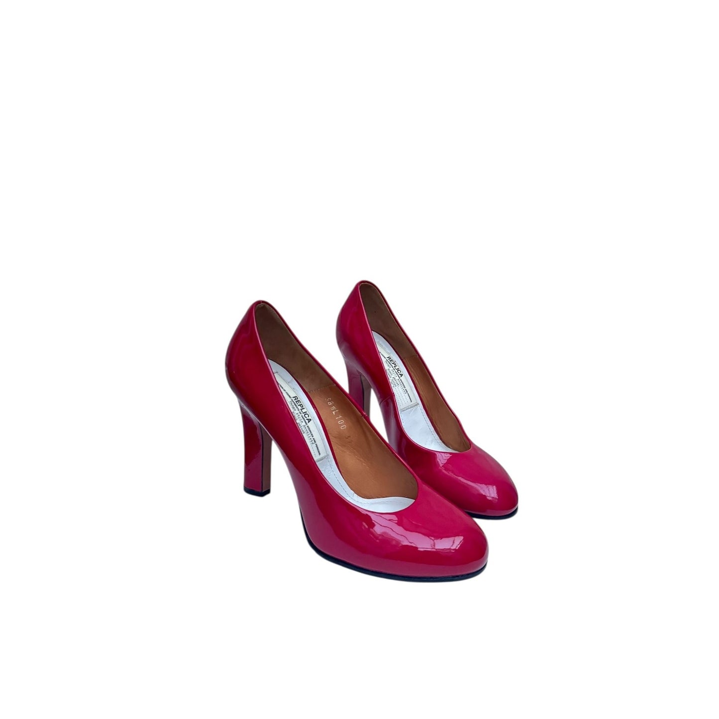 Leather Tango-Style Décolleté Heels 