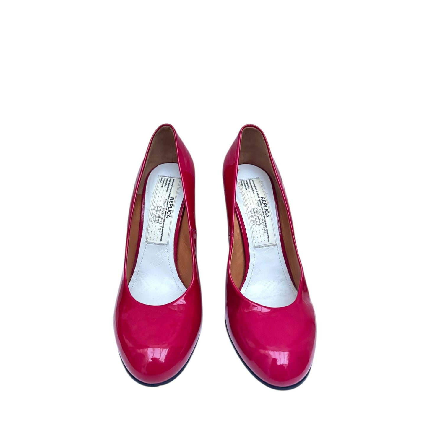 Leather Tango-Style Décolleté Heels 