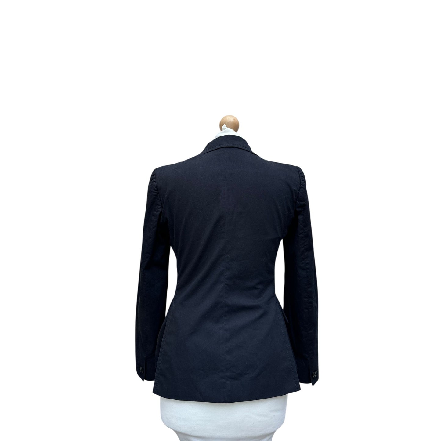 Black Cotton Blazer Jacket