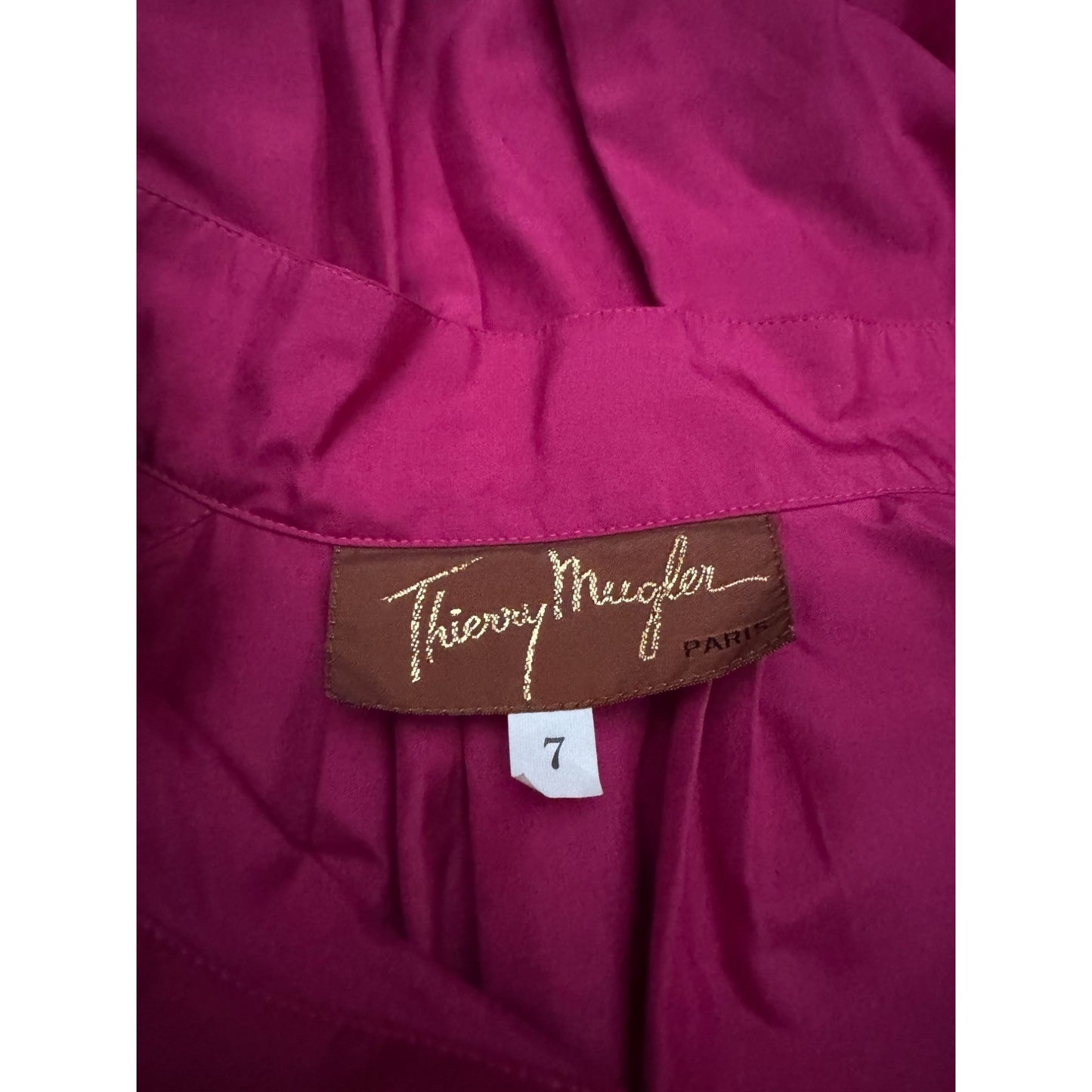 Late 1970s Burgundy Silk Dress 