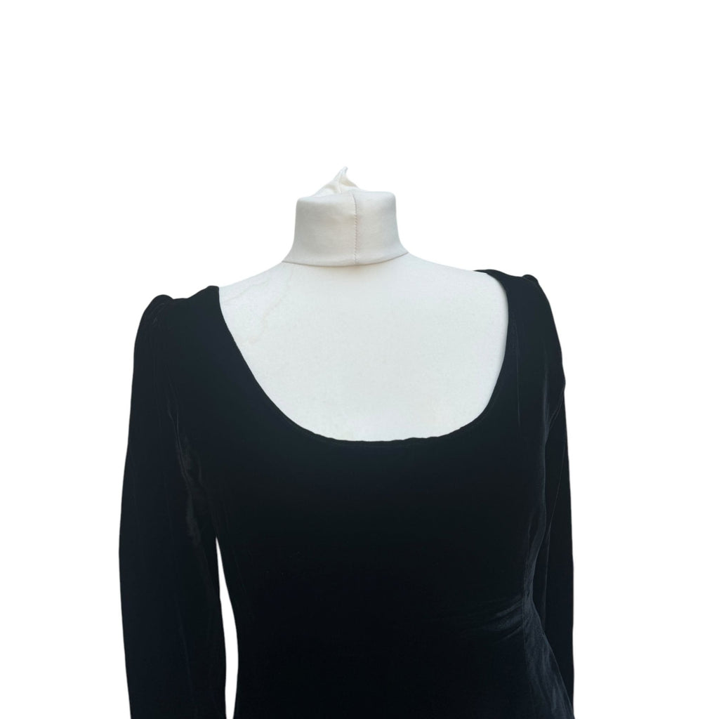 Vintage Black Velvet Top