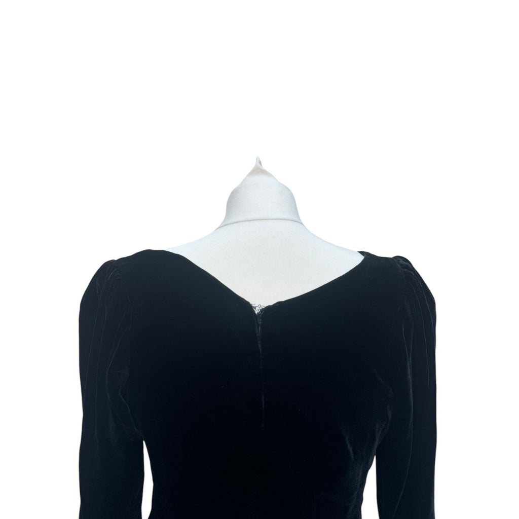 Vintage Black Velvet Top